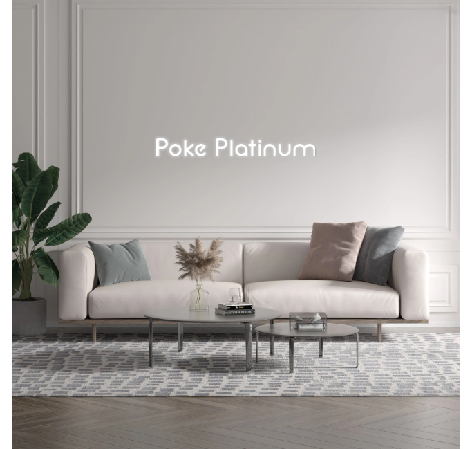 Custom text: Poke Platinum